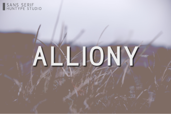 Alliony: A Timeless Sans Serif for Designers