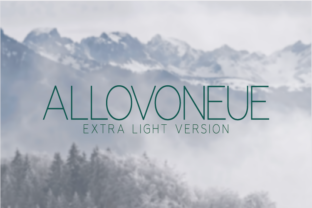 Allovoneue Extra Light: A Fresh Font for Business