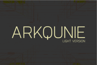 Arkqunie Light: A Modern Font for Web Design