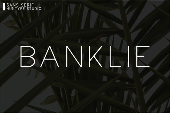 Banklie: A Smooth Sans Serif Font