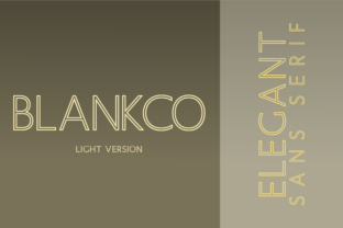 Blankco Outline Light: A Font for Modern Marketing