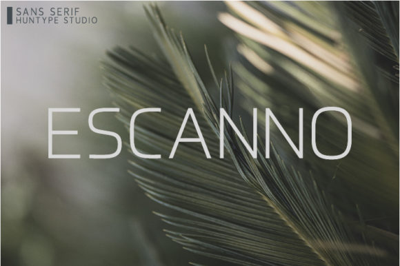 Escanno: A Clean Font for Clear Messages