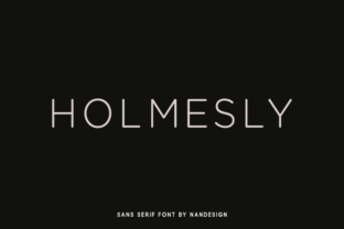 Holmesly Font for Editorial Design