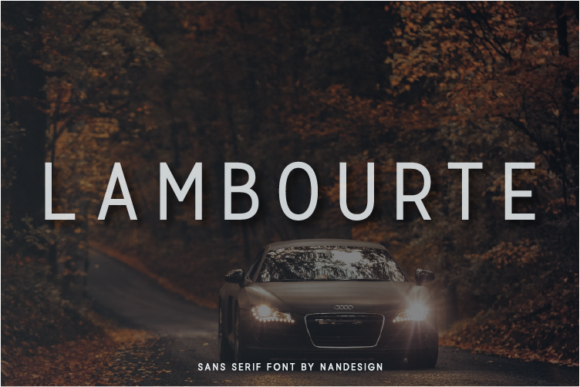 Lambourte: A Simple, Clean Font