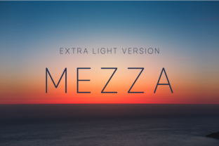 Mezza Extra Light Font for Editorial Design