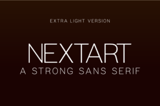 Nextart Extra Light Font