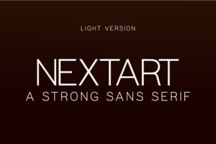 Nextart Light Font for Creative Projects