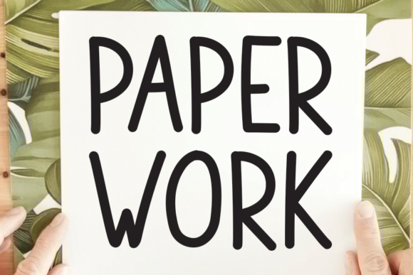 Paper Work: A Minimalist Font for Editorial Projects