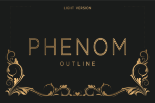 Phenom Outline Light: A Bold Font for Modern Campaigns