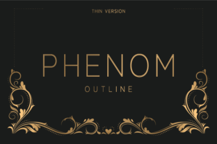 Phenom Outline Thin: A Stylish Sans Serif