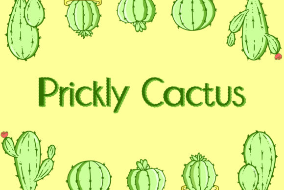 Prickly Cactus Font for Creative Projects