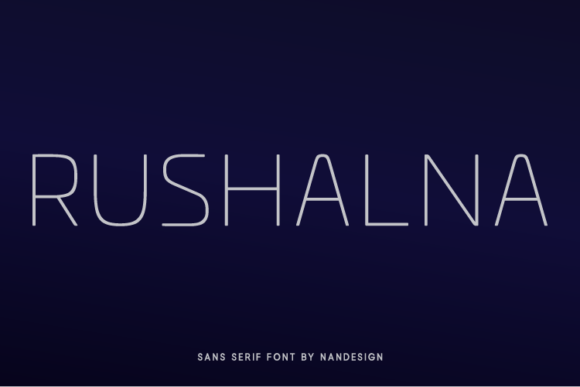 Rushalna: A Simple, Neat Sans Serif