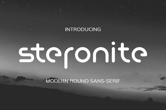 Steronite: A Simple Sans Serif Font