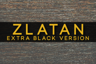 Zlatan Extra Black: A Font for Polished Branding